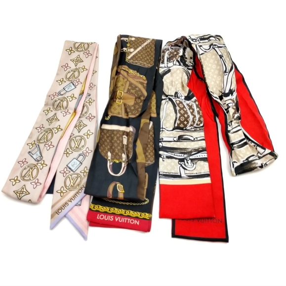 Louis Vuitton LV Bandeau Silk Satin Black Silk Satin - Picture 1 of 3